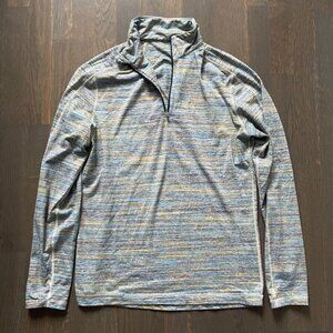 Lululemon Space Dye Quarter Zip Long Sleeve Pullover Men's Large